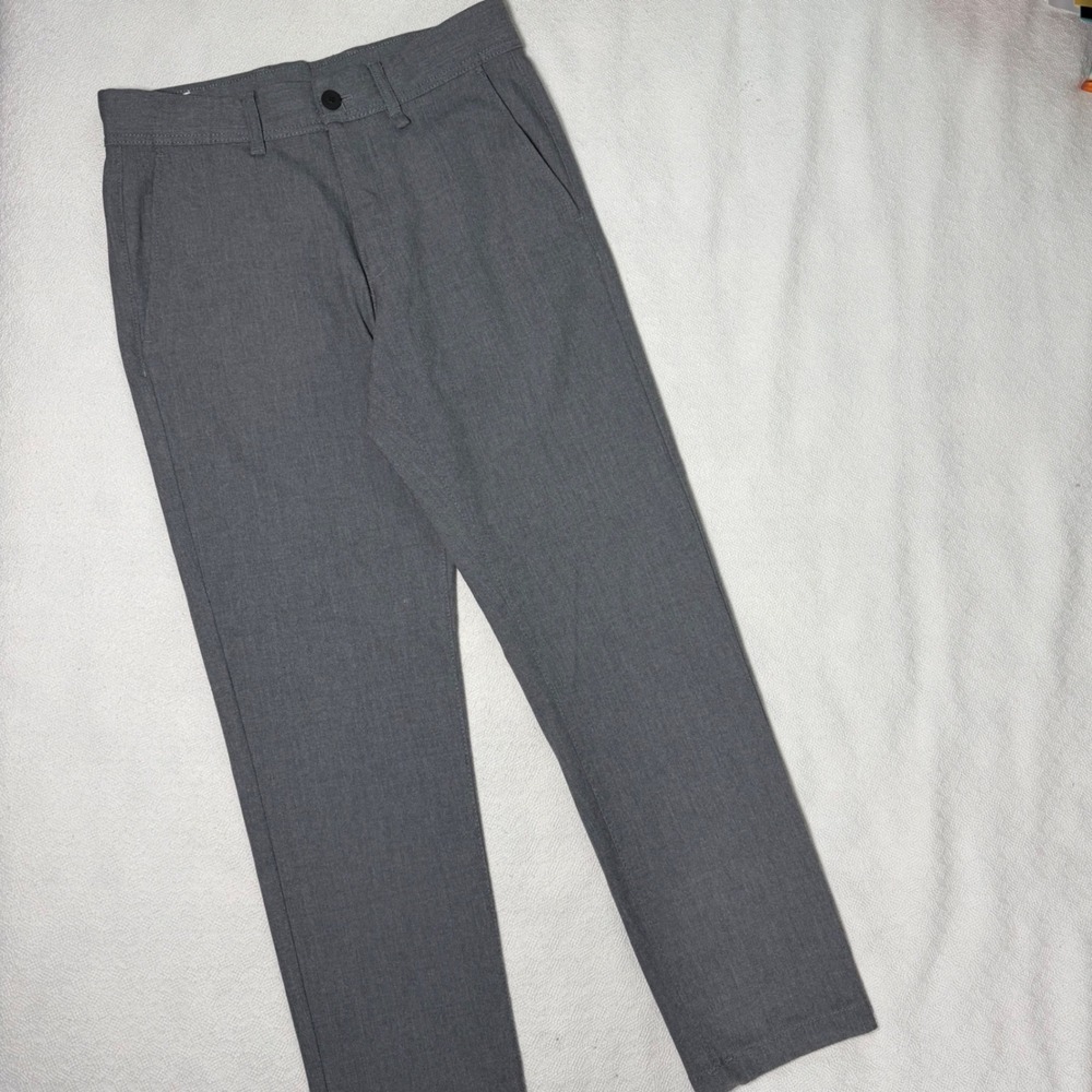 Zara Grey Slim Fit Trousers Preppy Clean Dress Pants Size USA 29